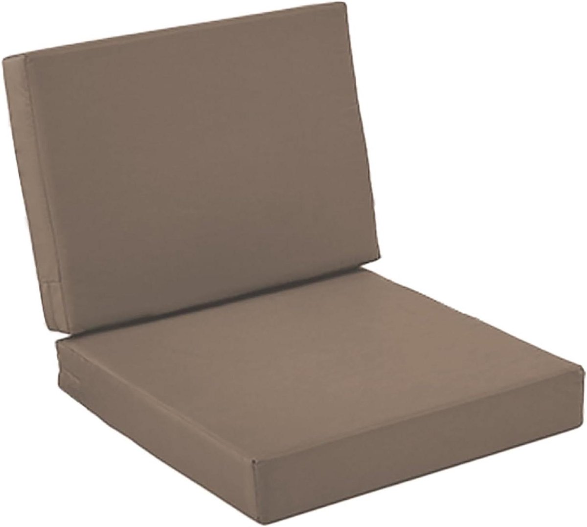 Zitkussens Set - Tuinkussens Kussens - Buiten Meubels - Waterdichte Afneembare Hoes - 48*48*8/48*40*8cm - Bruin