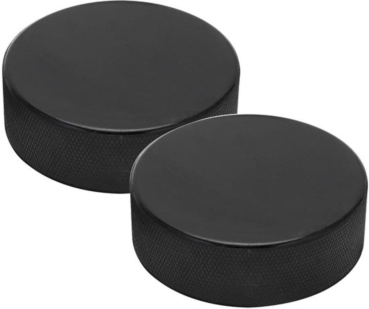 IJshockeypuck - 2 Stuks - Volledige Rubber - Diameter 3 Inch - Dikte 1 Inch - Goede Elasticiteit - Schokbestendig - Hockeypuck