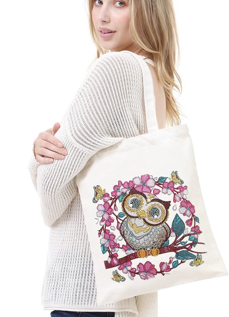 Draagtas Herbruikbaar - Canvas Shopper - Boodschappentas - Schoudertas - Grote Inhoud - Voor Vrouwen en Meisjes - Canvas Tas