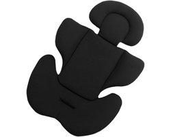 Baby Autostoel Kussen - Hoofdsteun Pasgeborene - Comfortabel Reizen - Verdikte Vleugelbescherming - 45 x 65 x 29 cm - Zwart