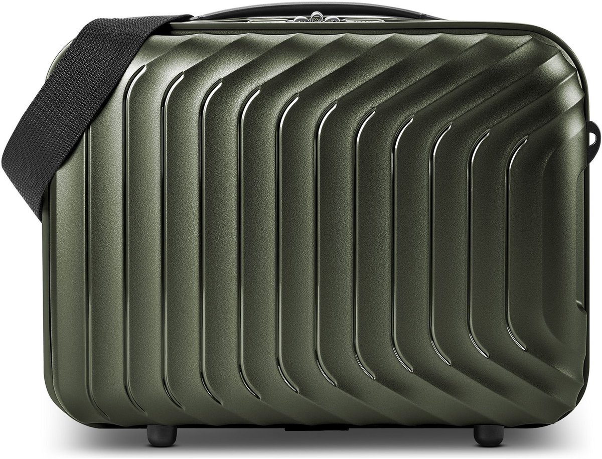 Redolz Essentials 01 Beautycase 34 cm - 13 L - Ritssluiting - olive metallic