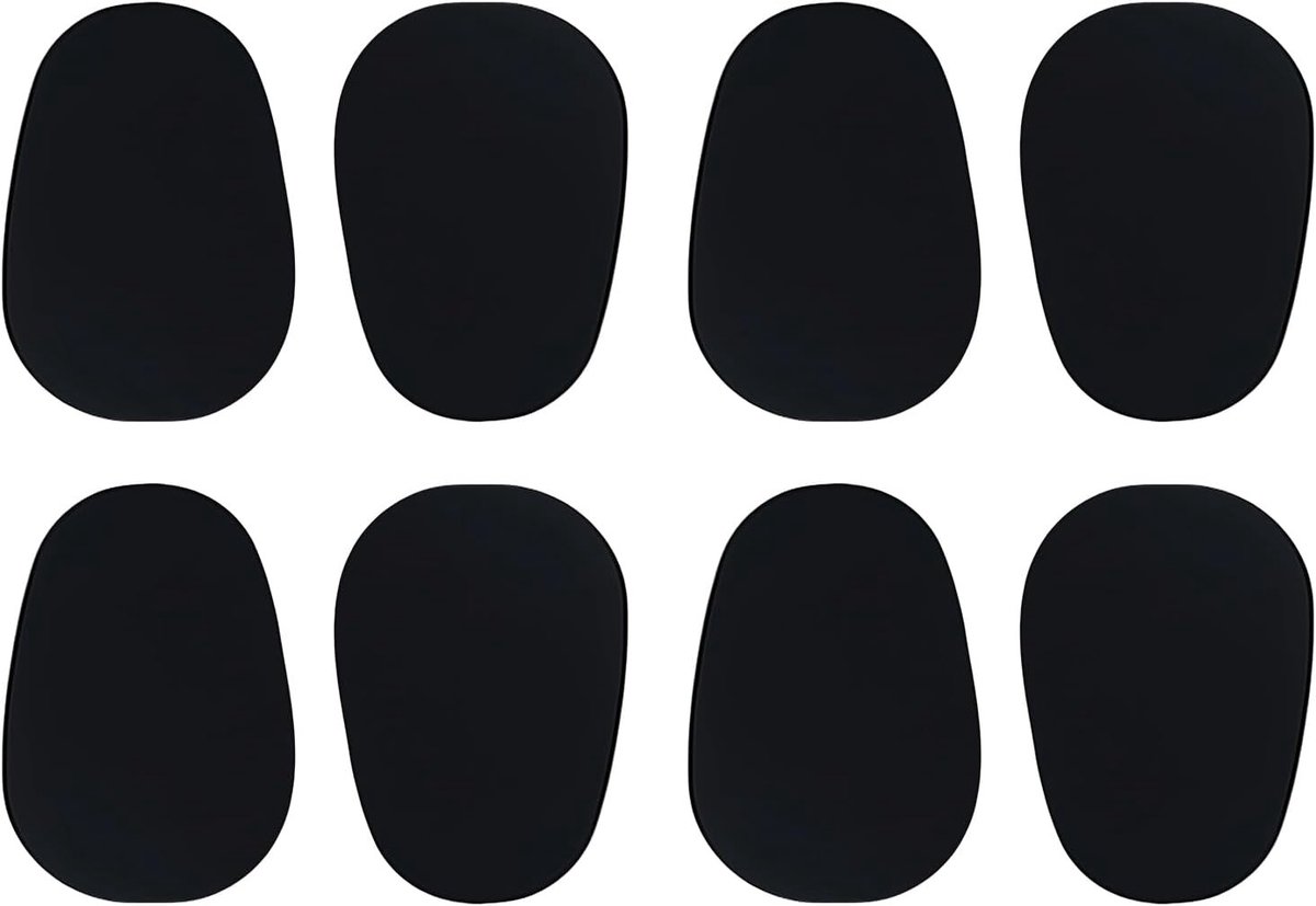 Herbruikbare siliconen mondstuk pads voor klarinet en saxofoon - 8 stuks, 0.5 mm, zwart, tandbescherming voor muzikanten