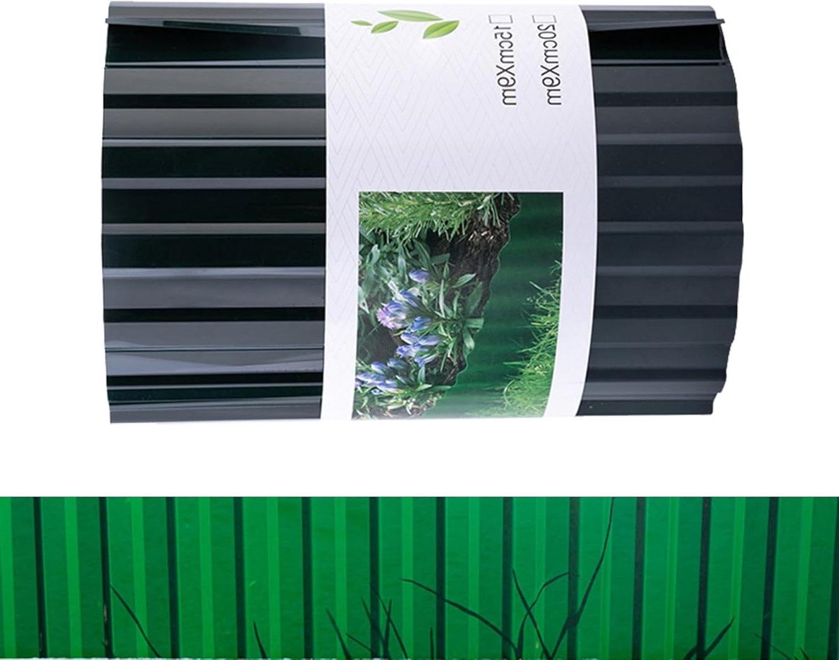 Tuinafrastering - Decoratieve schutting - Tuinranden markeren - Flexibel aanpasbaar - 1 vierkante meter - Antraciet