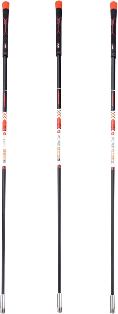 Golf Swing Trainer - Kracht Trainer - Golfvaardigheden Ontwikkelen - Variabele Gewichten Mogelijk - 120 cm - Rood Wit Zwart van GOLF — afbeelding 3