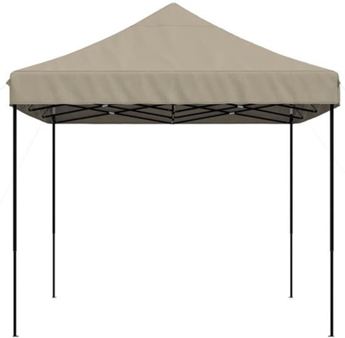 Opvouwbare Partytent – Tuinpaviljoen – Partytent – Tuientent – Feesttent – Kampeertent – Beschuttende Tent – 410x279x315 Cm – Waterdicht Oxford Polyester – Stalen Frame - Bruin