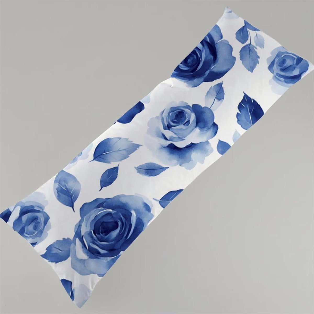 Zijslaapkussen - Kussensloop Lang - Ontspannen Slapen - Licht en Ademend - 145 x 40 cm - Blauw