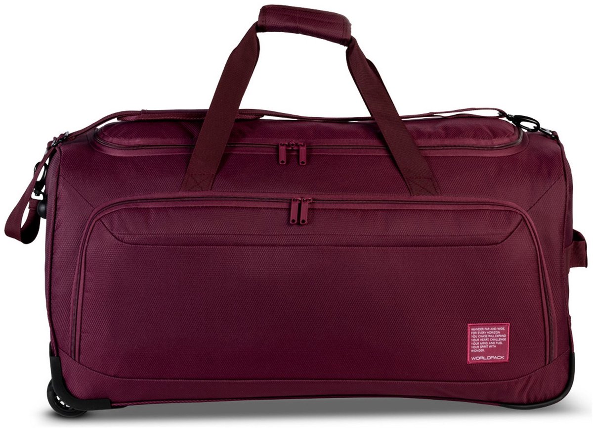 Worldpack 2 wielen Reistas 68 cm - weinrot