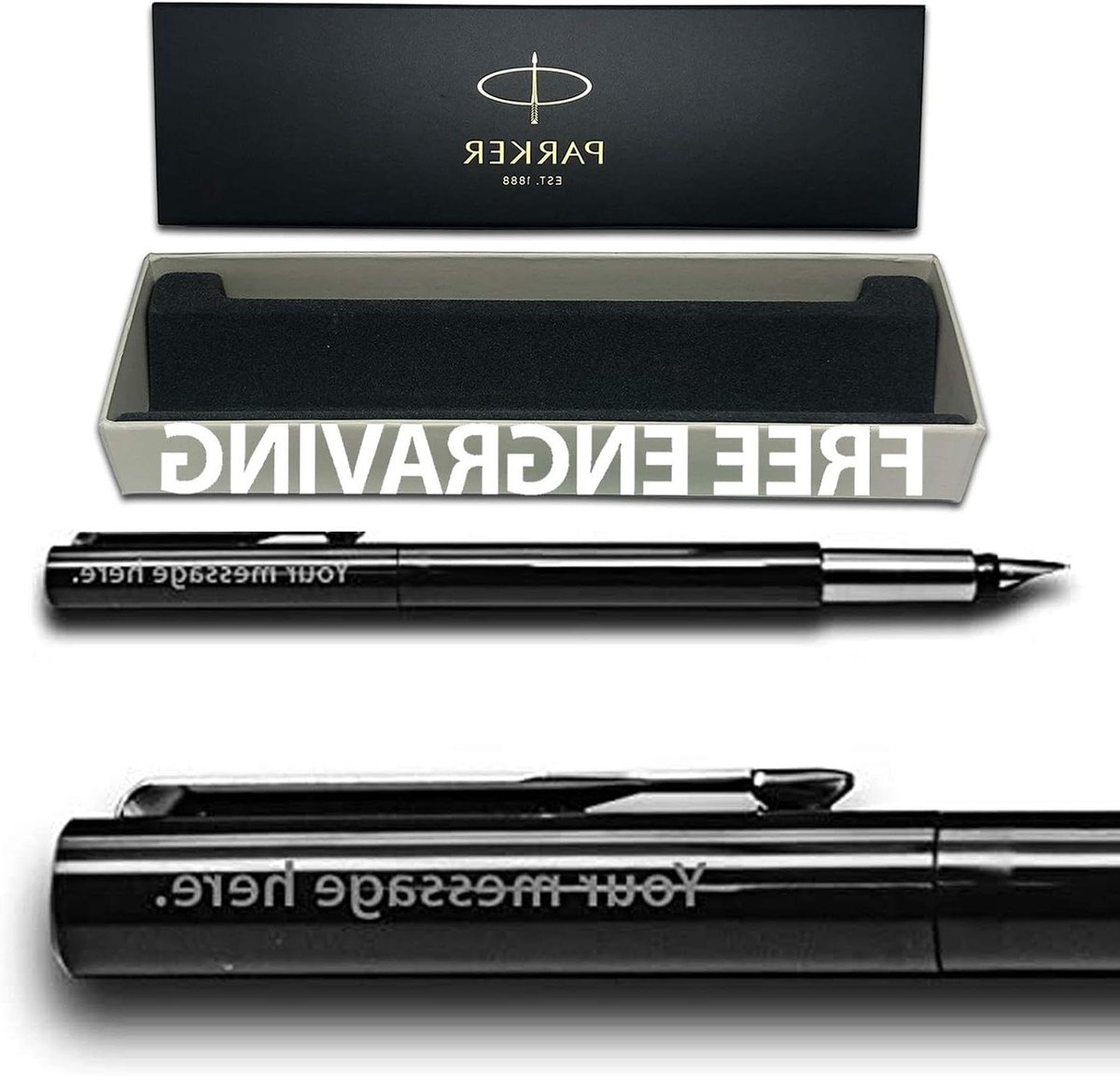 Parker Vector Vulpen - Schrijver Pen - Dagelijks Schrijven - Gratis Gravering - Medium Punttype - Zwart