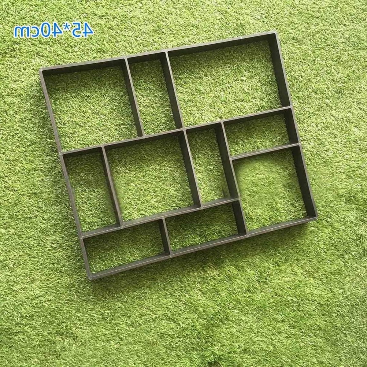 Betonplaten Vorm - Stoeptegel mal - Tuinpad Aanleggen - Herbruikbaar Plastic - 34 x 34 cm - Zwart