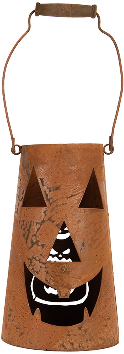 Clayre & Eef Decoratie Pompoen Bruin Metaal Herfst decoratie