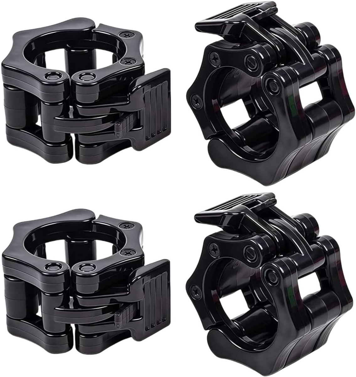 Veilige Barbell Clips voor Gewichtheffen - Grijze Klemmen voor Stabiele Training en Fitness Accessoires