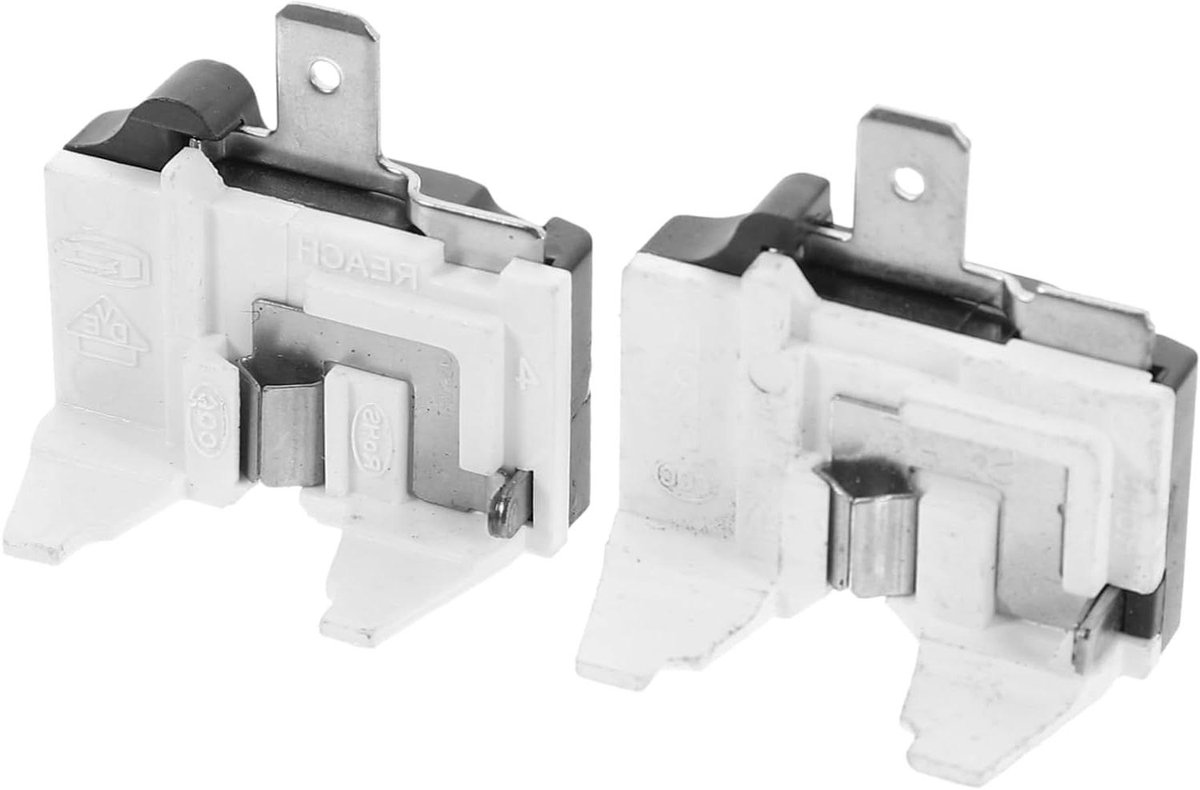 Compressor Beveiliging - Overbelastingsrelais - Koelkast Reparatie - Duurzaam Aluminium - 2 Stuks - Zilverkleurig