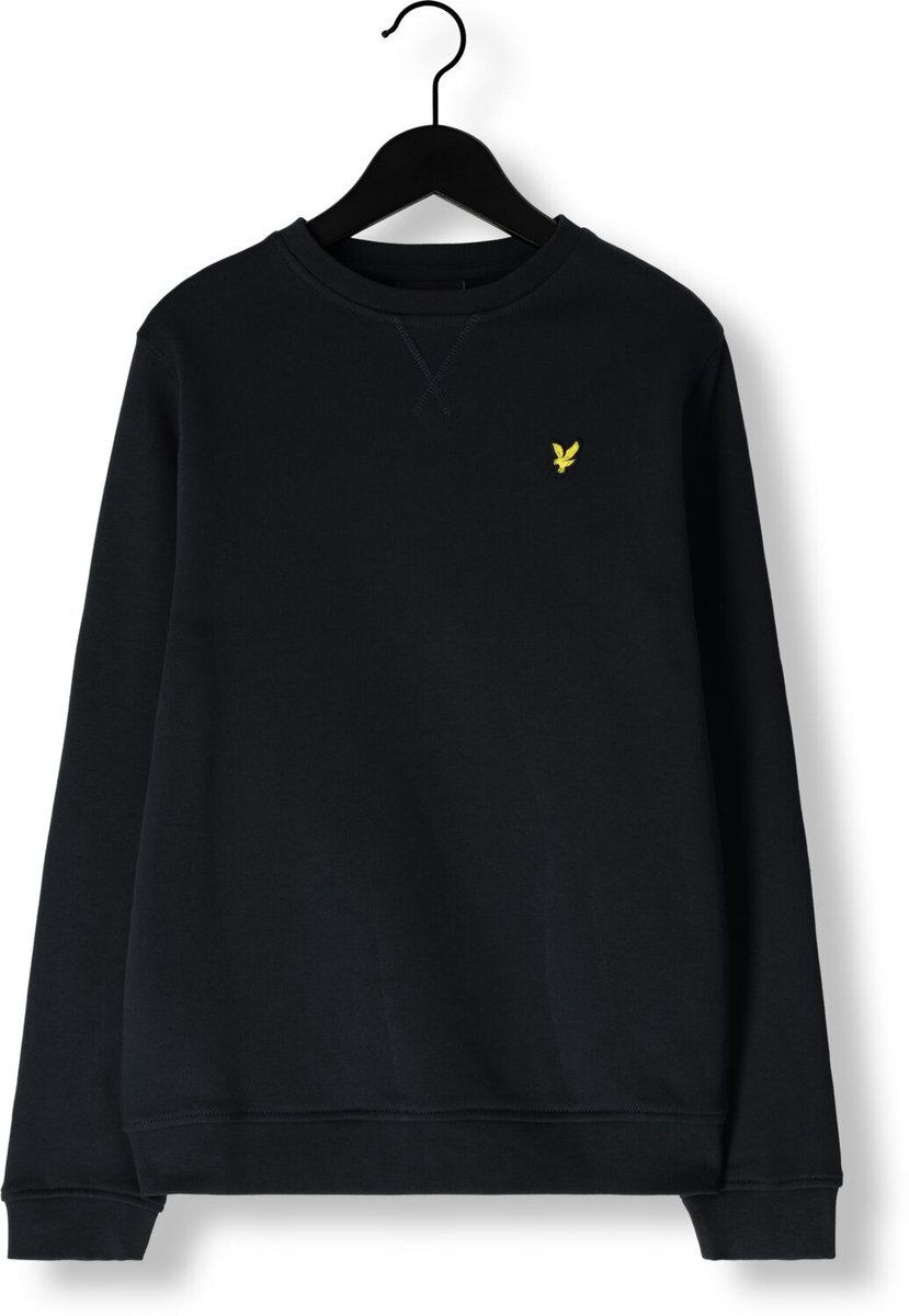 Lyle & Scott Brush Back Crew Neck Sweatshirt Truien & Vesten Jongens - Sweater - Hoodie - Vest- Donkerblauw - Maat 110/116