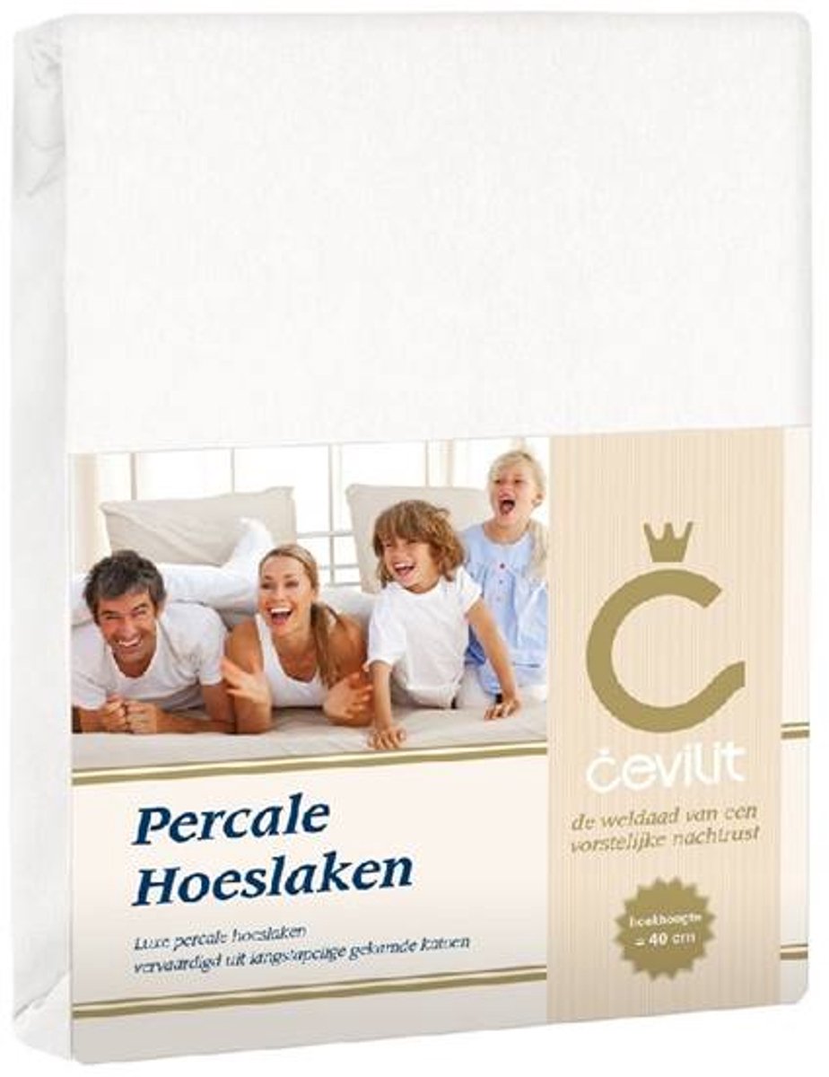 Cevilit Percale HL - Wit - 80x210 cm