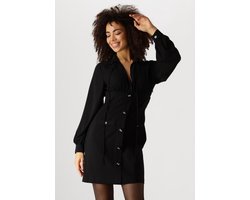 Liu Jo 3.0 Abito Punto Milano Dames - Jurk - Zwart - Maat 40