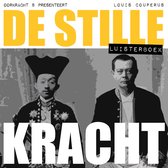 Omslag van 'De stille kracht' met een portret van twee mannen, een gekroonde en een in pak.