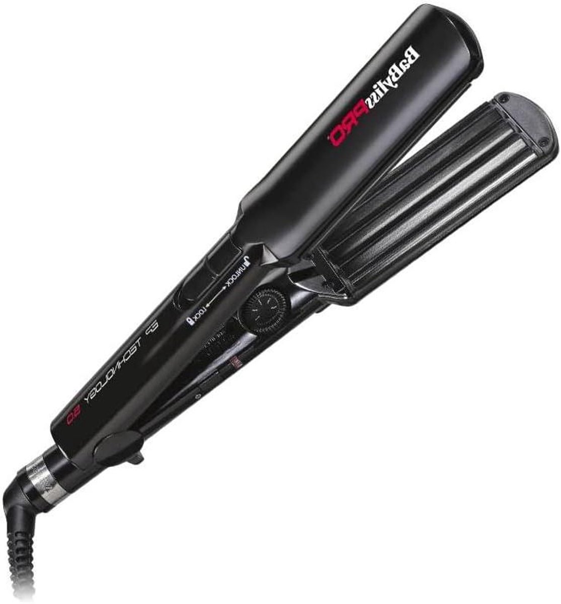 Crepe Iron - Haarstyler - Stijlvol Haar - Drijvende Platen - 38 mm Platen - Zwart