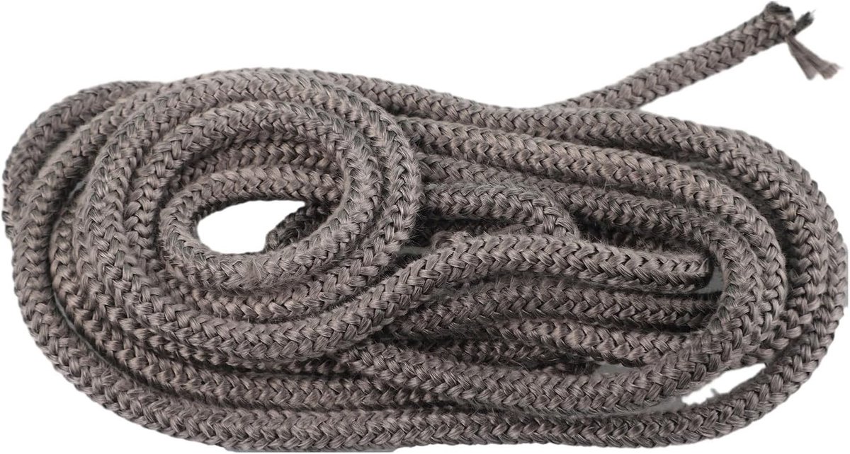Hoogwaardige fiberglass touwafdichting, 9mm diameter, 3m lengte, zwart voor kachels en ovens, hittebestendig en duurzaam