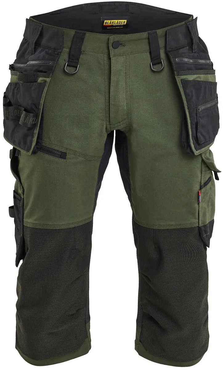 Stretch broek tot de knie Blaklader Striker Zwart