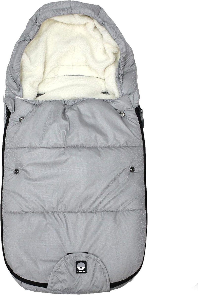 Voetenzak Kinderwagen - Baby slaapzak - Baby warm houden - Waterdicht en winddicht - 70 x 40 cm - Zilver