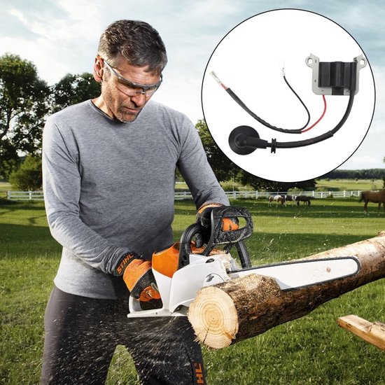 Ontstekingsspoel voor bosmaaier 63 cc, krachtige vervangingsspoel voor grasmaaiers, compatibel met 48 F motoren, ideaal voor tuinonderhoud en grasmaaien — afbeelding 2