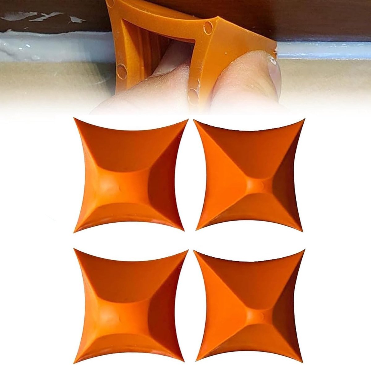 Set van 2 Herbruikbare Siliconen Naadtools - Caulk Afwerkingsgereedschap, Naadgladmaker en Applicator voor Keuken en Badkamer, 4/6/10/16mm Formaten