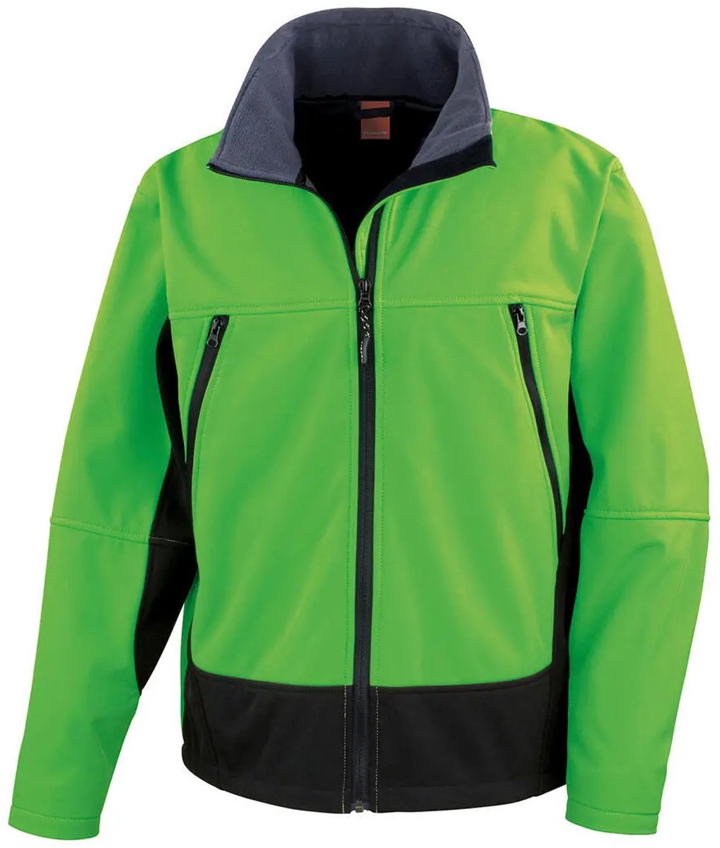 Result Activity Softshell Jacket RT120 - Vivid Green/Black - L