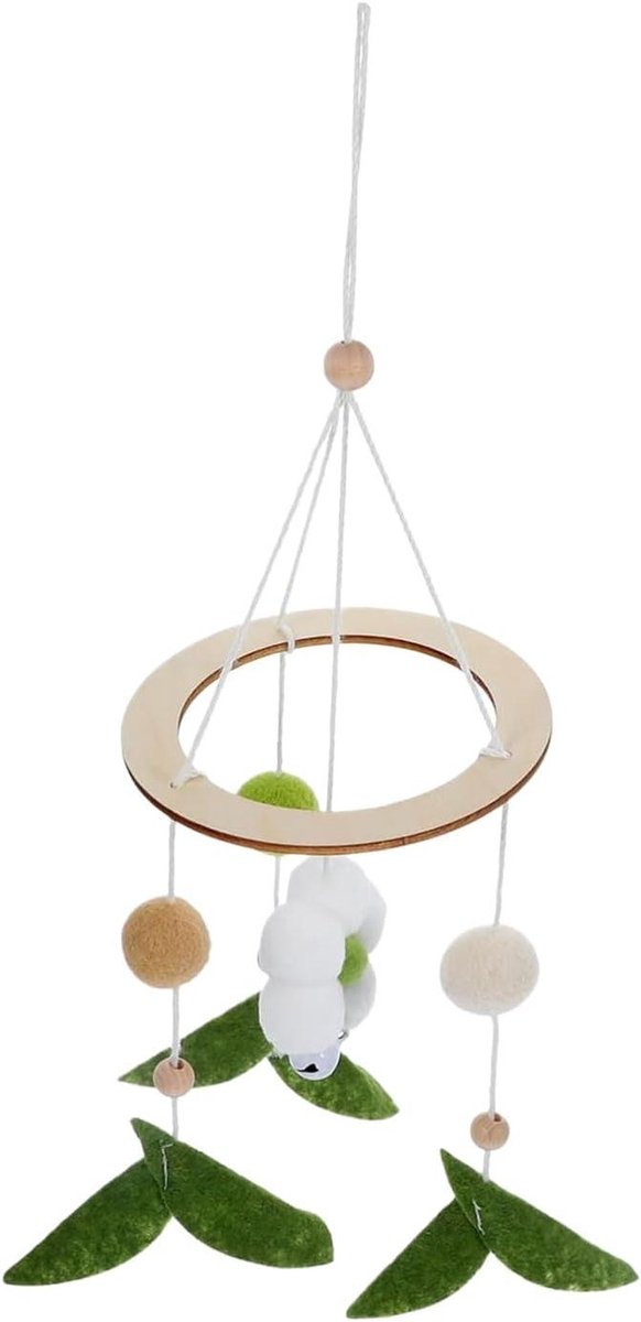 Baby Mobiel - Hangend Speelgoed - Babykamer Decoratie - Bloemenontwerp Boho - 32 x 10.5 cm - Pastel