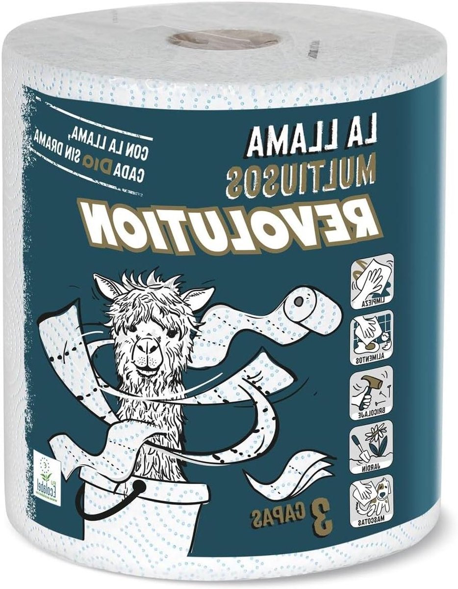 Keukenrol - Papierrol huishouden - Huishoudelijk werk - 3-laags sterk - 1 rol - Wit
