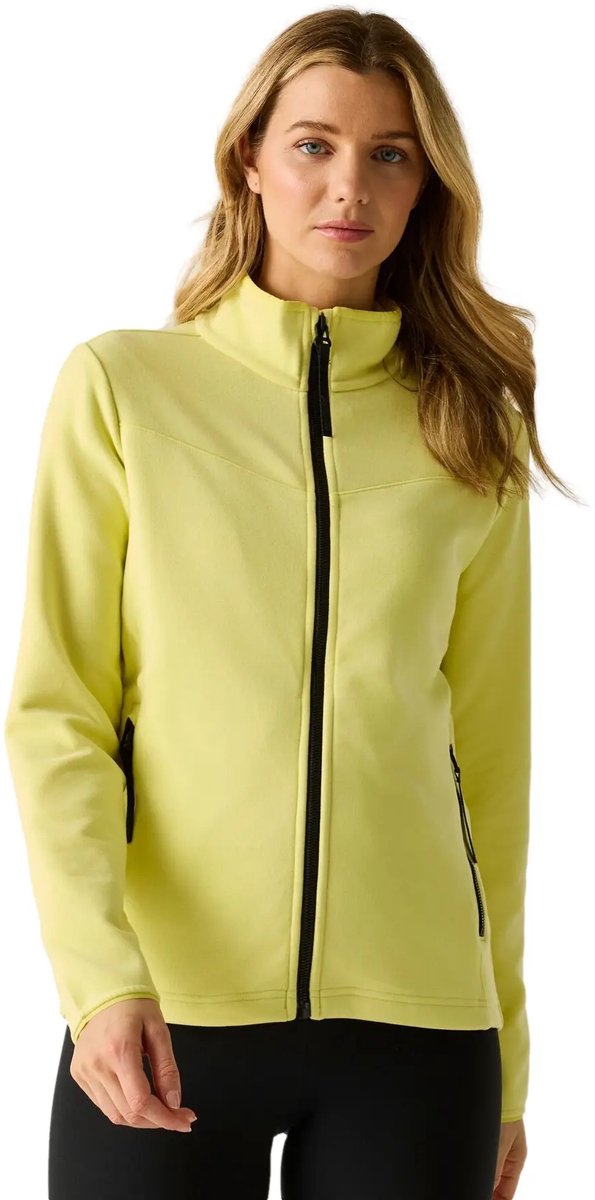 Damesfleece met rits Regatta Florena Geel