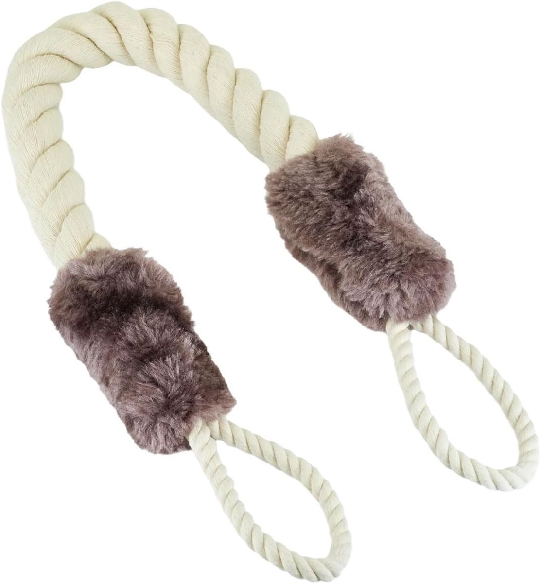 Veilige Deurstopper van Katoen, Handgreep Bescherming voor Kinderen en Huisdieren, 60 cm Deurbeveiliging en Vingerbescherming (Bruin)