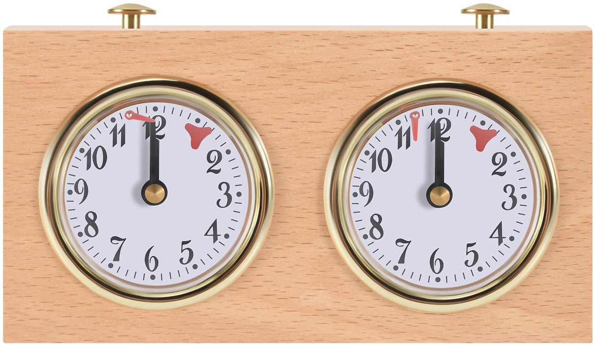 Omgoods - Professionele Digitale Schaak Timer van Hout