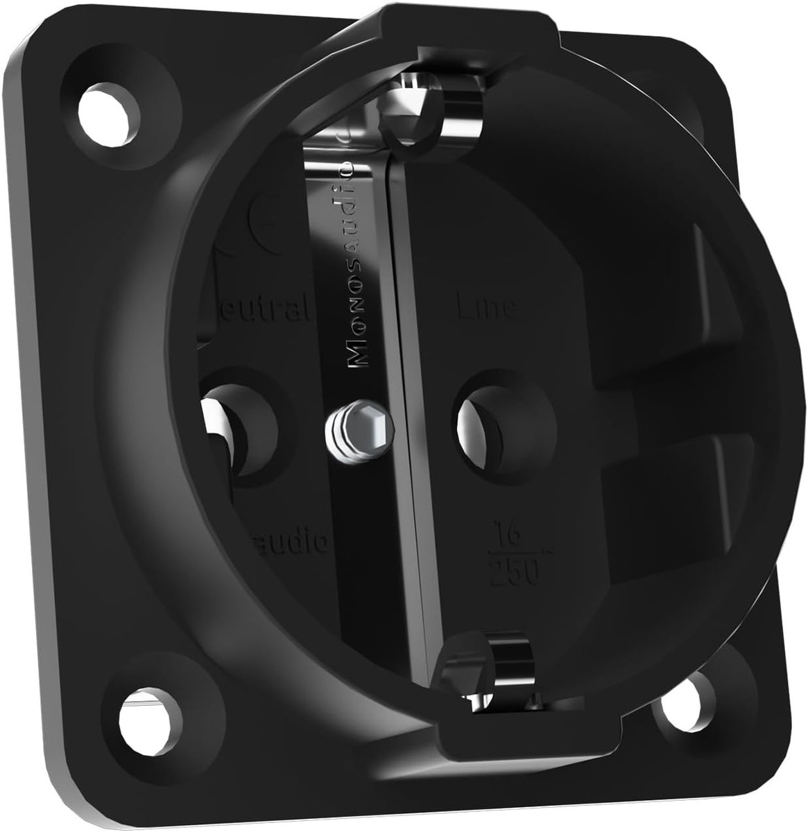 Pure Purple Koper Rhodium Geplateerde Schuko Socket voor HiFi Audio, 16A, Hoogwaardige Geluidskwaliteit, Duurzaam Ontwerp, Verbeterde Signaaloverdracht