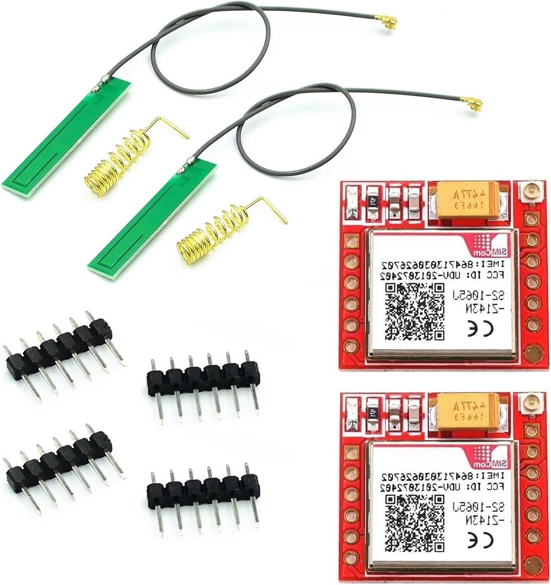 GSM Module - Quad-Band Breakout - IoT Projecten - Serieel Interface - 2 Stuks - Groen