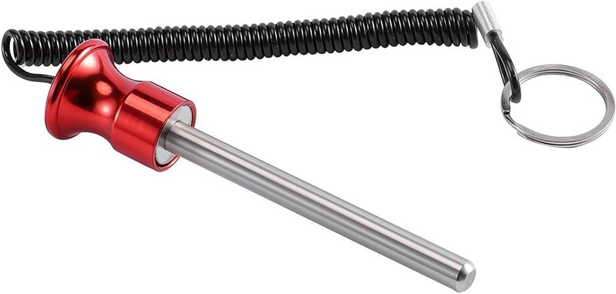 Gewicht Stapel Pin - Fitness Pen - Krachttraining Thuiskrachttraining - Magnetische Selectie - 14 cm Lengte - Rood
