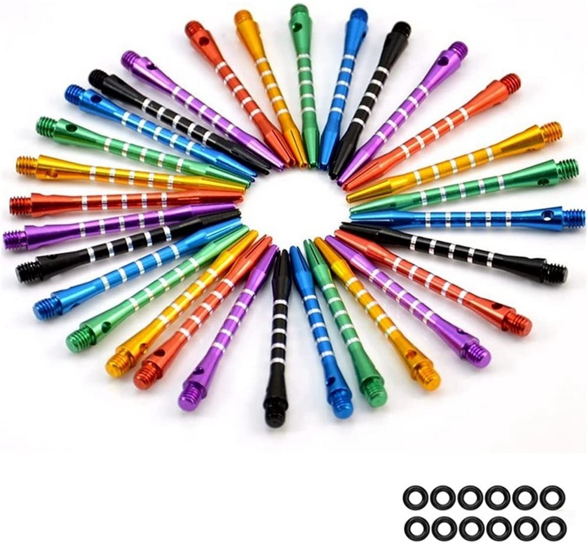 Omgoods - Set van 18 Aluminium Dart Schachten