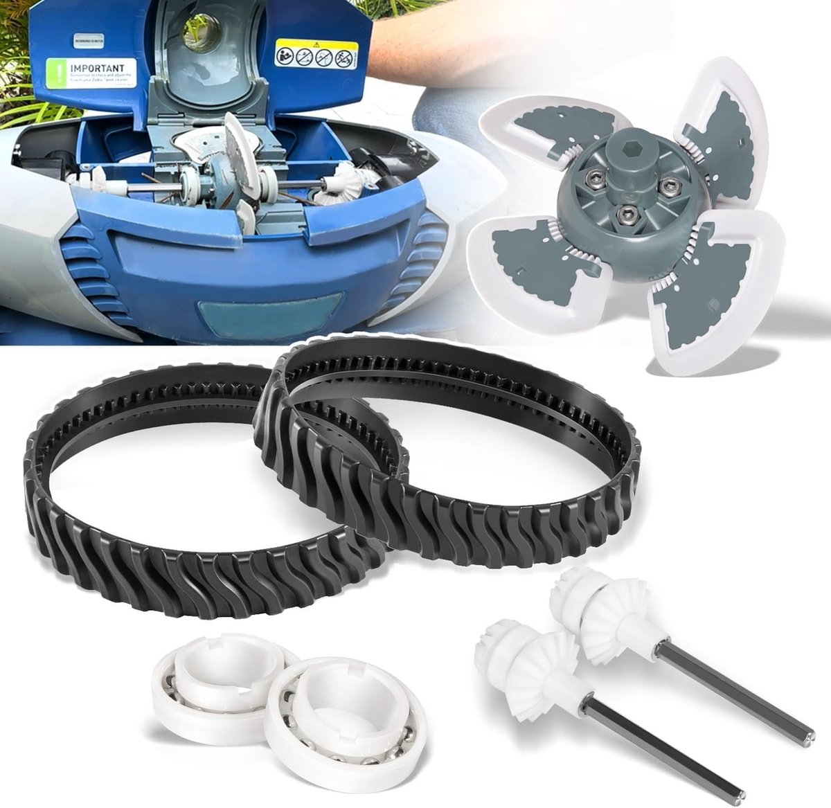Omgoods - Onderhoudsset voor Zodiac Poolvacuum met Vervangonderdelen