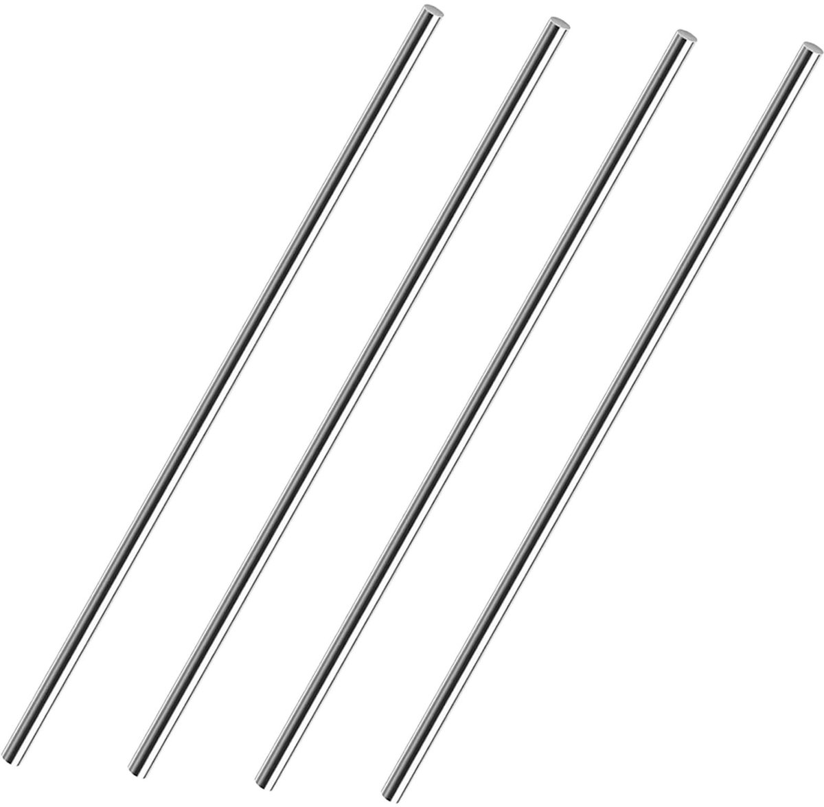 Omgoods - Set van 6 RVS Stalen Stangen 4mm x 300mm voor Modelbouw