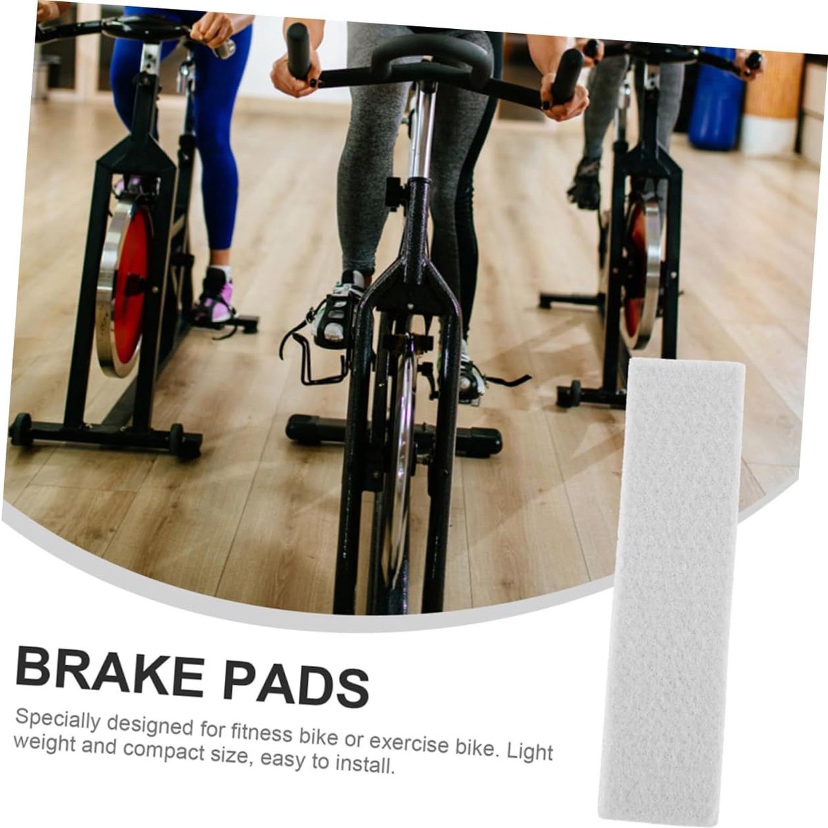 Vervangende Fietsremblokken - Remblokken Hometrainer - Indoor Fietsen - Beschermt Velgen - 12x3x1 cm - Grijs