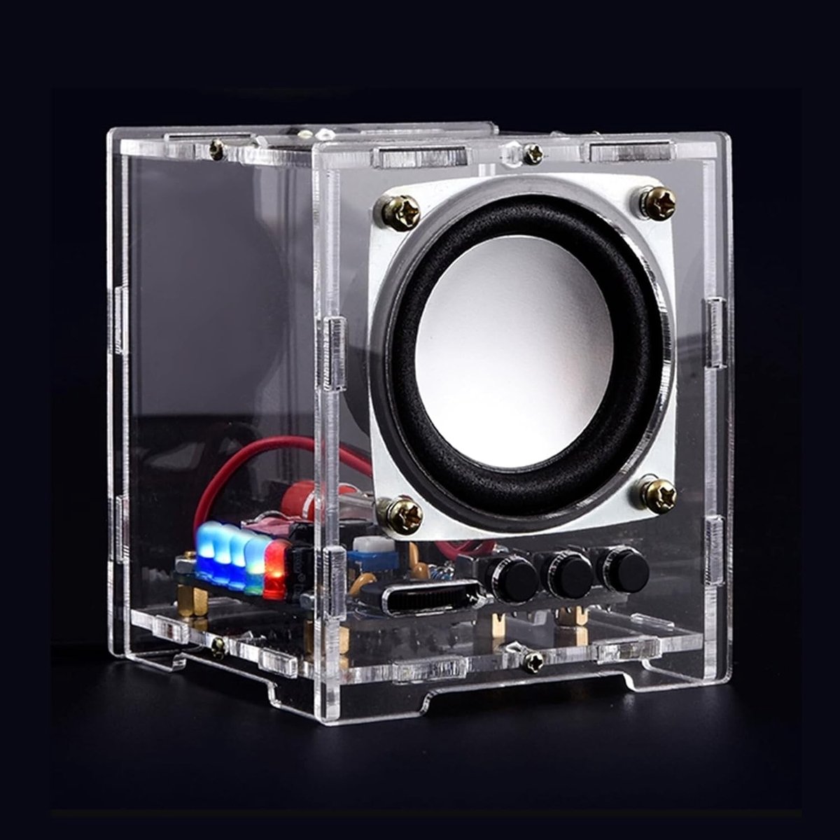 Bluetooth-luidspreker - Transparant - Compact - Met Audioverlichting - Voor Elektronische Hobbyisten