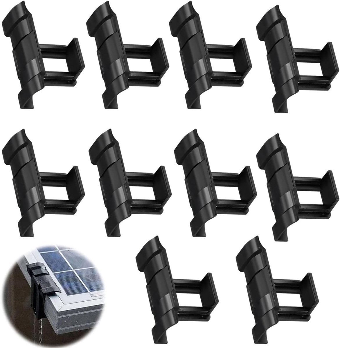 Waterafvoerclips voor Zonnepanelen - 20 Stuks Drainage Clips voor PV Modules en Modderverwijdering, Ideaal voor Effectieve Waterafvoer en Onderhoud van Fotovoltaïsche Panelen