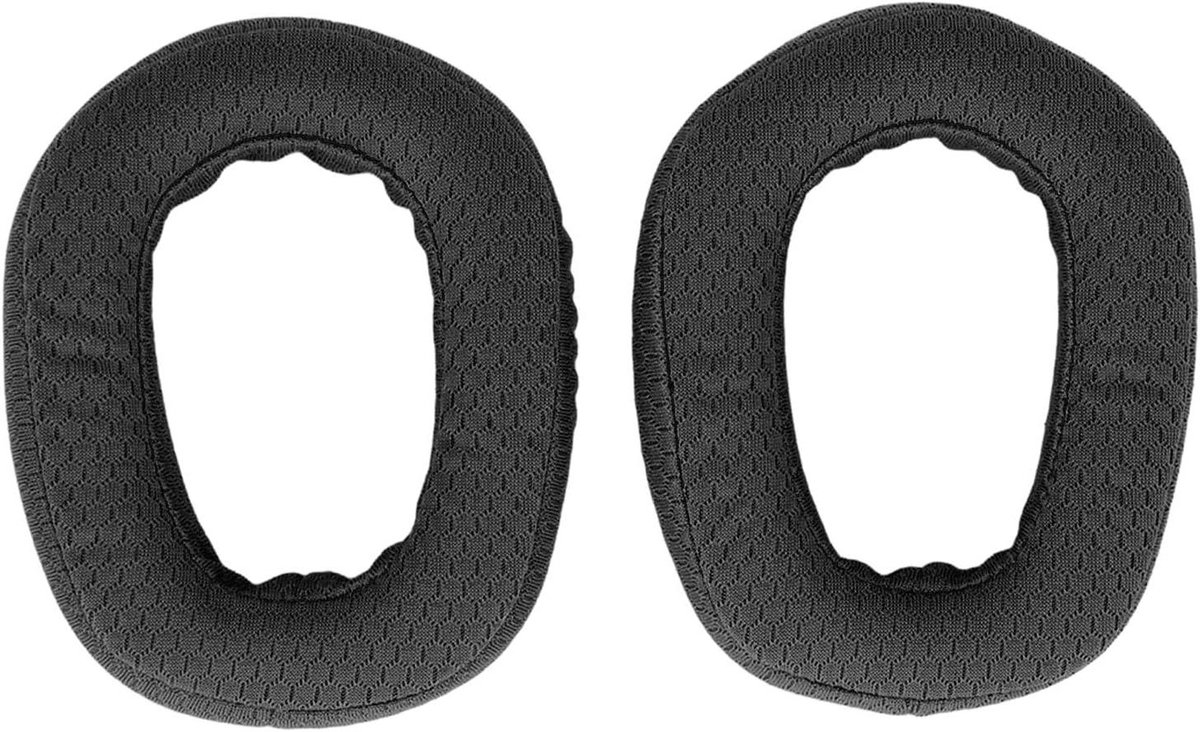 Vervangende Oorkussens - Zachte Kussens - Hoofdtelefoon Gebruik - Traagschuim Comfort - 18 x 11 x 2 cm - Zwart