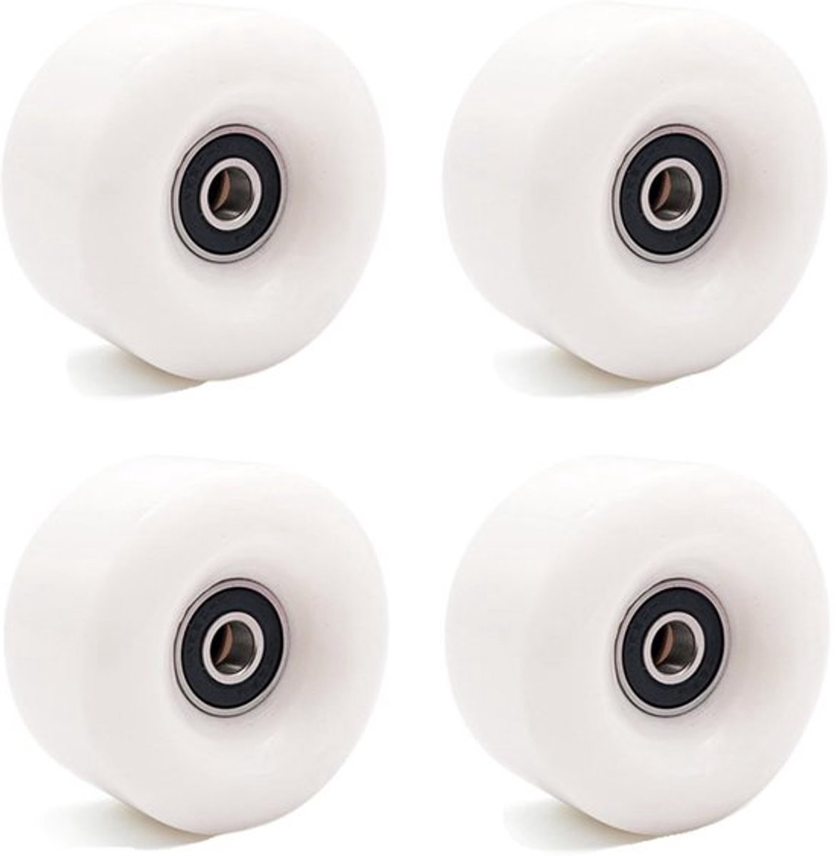 4 stuks dubbele rij rolschaatsen accessoires, quad-skate vervanging, skateboard wielen met lagers, rolschaatsen wielen 58 x 32 mm, PU slijtvaste wielen voor dubbele rij skate skateboard