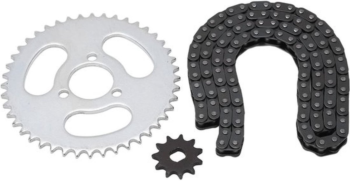 T8F Ketting Tandwiel Kit - Duurzaam Staal - Gemodificeerde Vervanging - Geschikt voor Karts - Accessoires voor elektrische fietsen