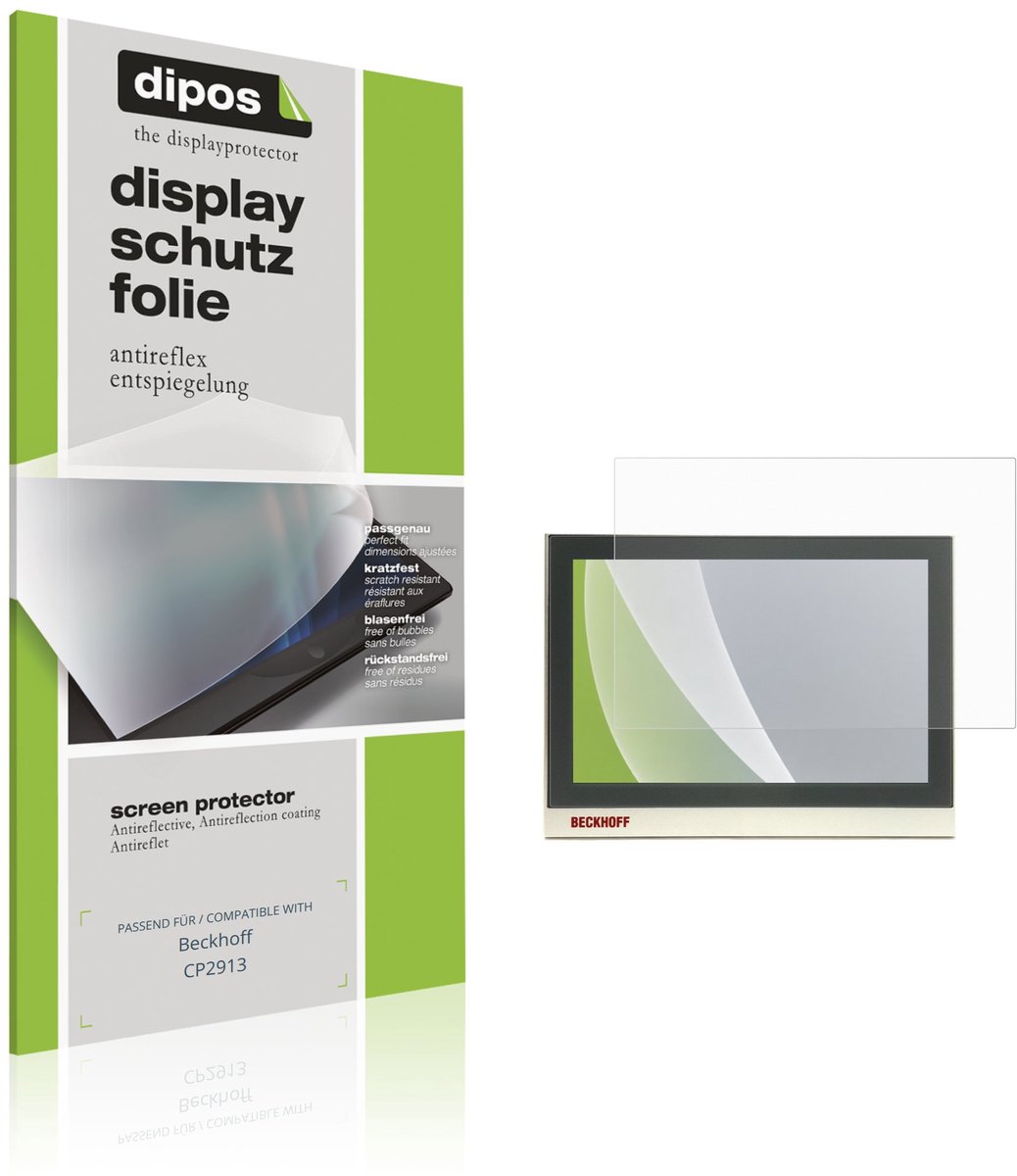 dipos – 2x Matte Beschermfolie geschikt voor Beckhoff CP2913 | Krasbestendige & antireflecterende Screenprotector Ultra-Thin