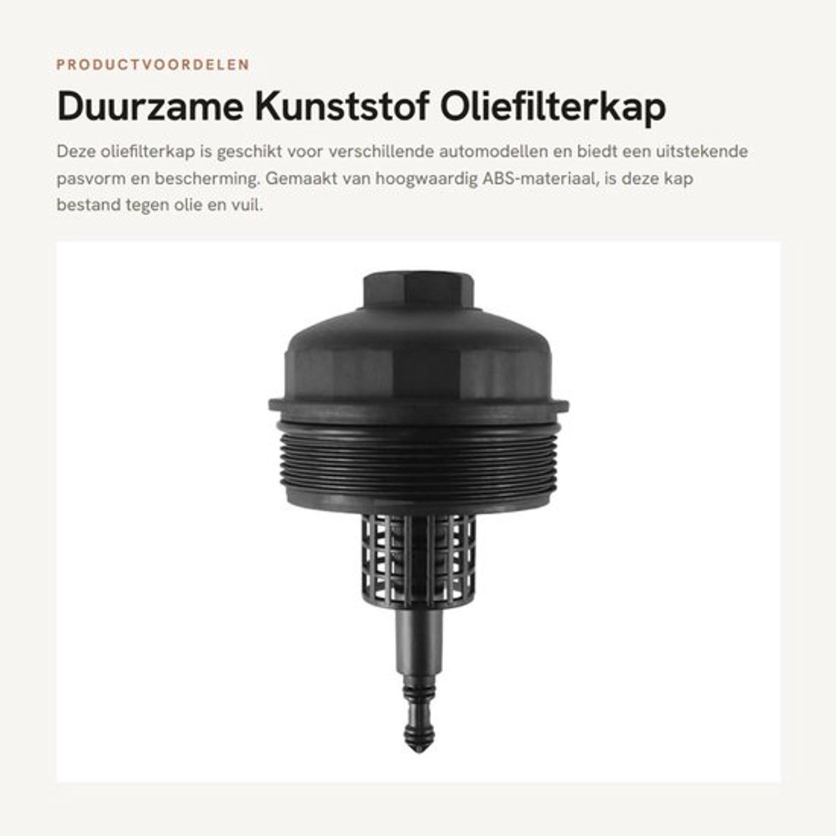 Duurzame Kunststof Oliefilterkap