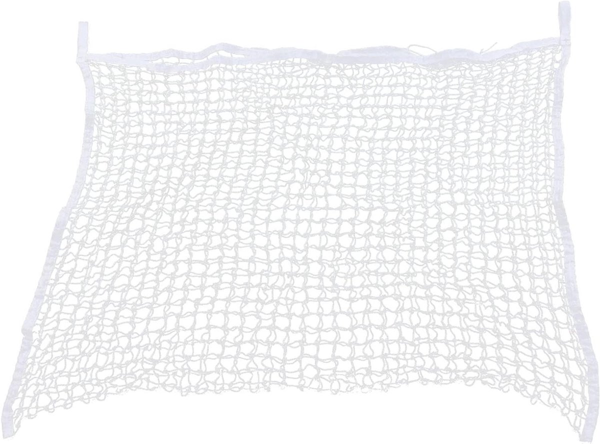 Hooinetzak Paard - Hooi Net Slowfeeder - Geleidelijk Voeren - Duurzaam PE Touw - 120x90cm - Wit