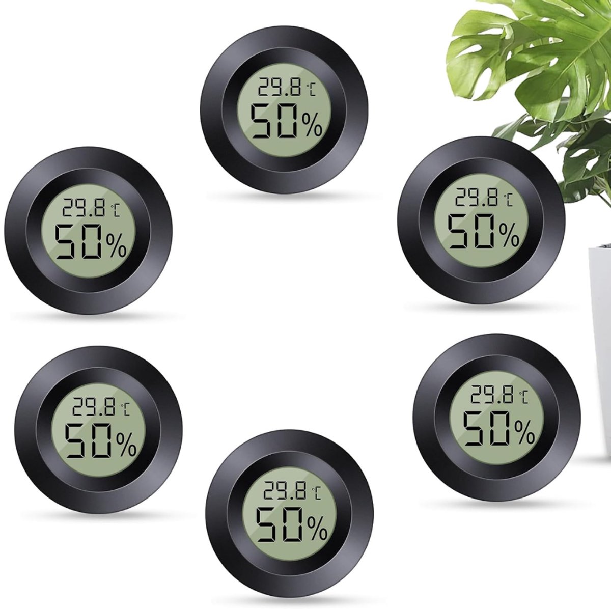 ZRNS® Koelkast Thermometer - Digitale Keukenthermometer - Hygrometer - Accuraat - 6 Stuks