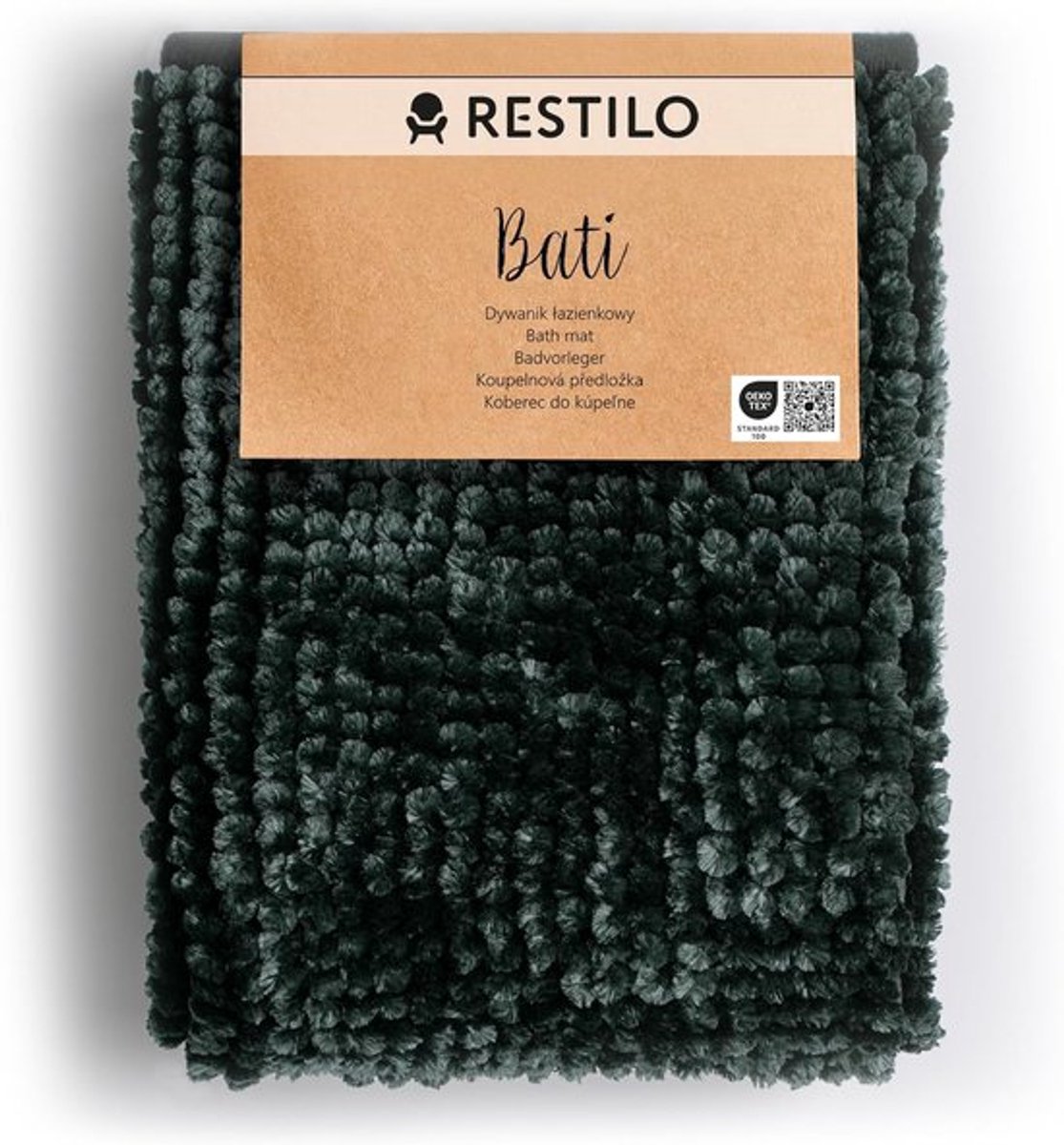 SnelShoppen - Badmat 60 x 90 cm Extra Zacht en Waterabsorberend Badkamer Tapijt Antislip Rug Anthraciet voor Douche en Bad