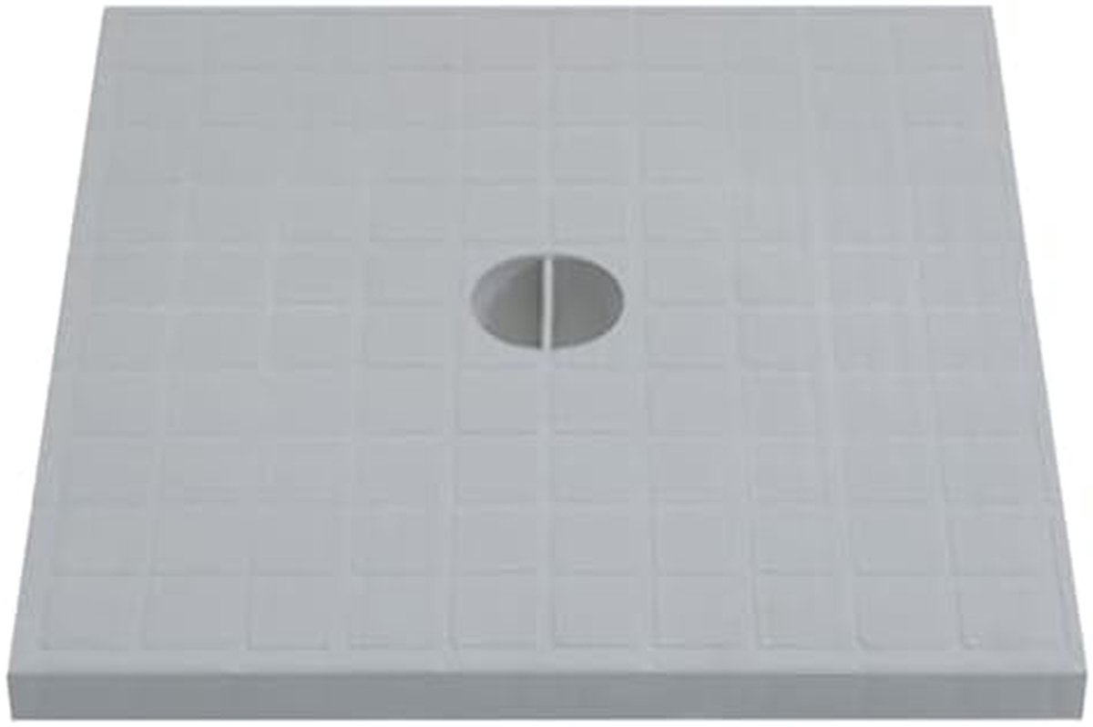 Opbergbak - Afvalbak Container - Afvalverwijdering Thuis - Gesloten Deksel - 28.3 x 28.3 cm - Grijs